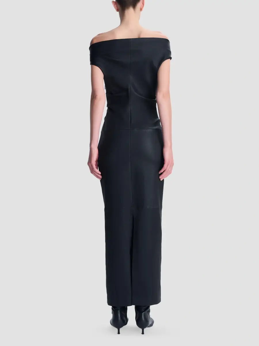 Simkhai Women's Vessia Leather Maxi Dress | Thumbnail 3 Simkhai Women's Vessia Leather Maxi Dress | Thumbnail 3