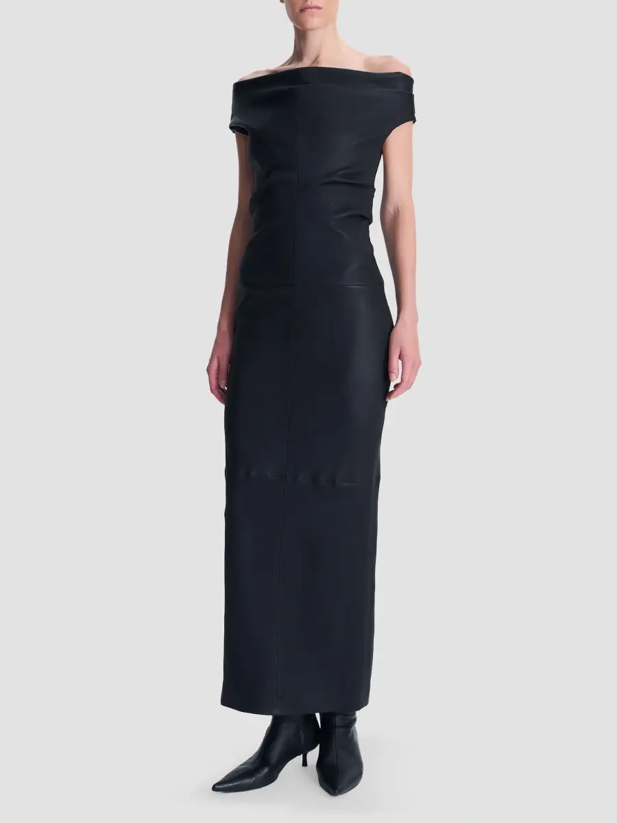 Simkhai Women's Vessia Leather Maxi Dress | Thumbnail 5 Simkhai Women's Vessia Leather Maxi Dress | Thumbnail 5