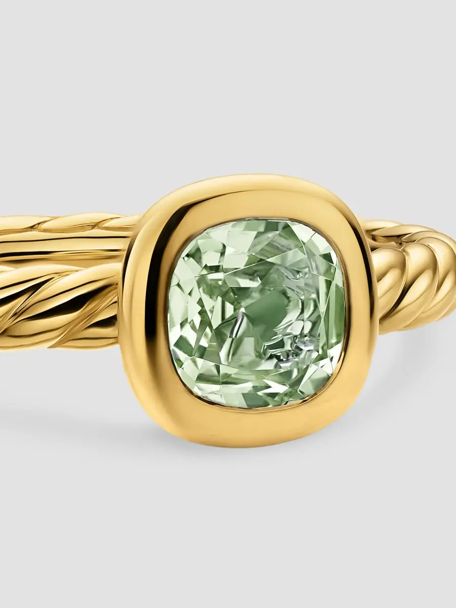 David Yurman Women's DY Mercer Color Cable Ring in 18K Yellow Gold | Thumbnail 4 David Yurman Women's DY Mercer Color Cable Ring in 18K Yellow Gold | Thumbnail 4
