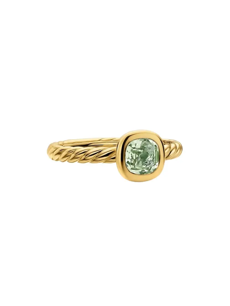 David Yurman Women's DY Mercer Color Cable Ring in 18K Yellow Gold