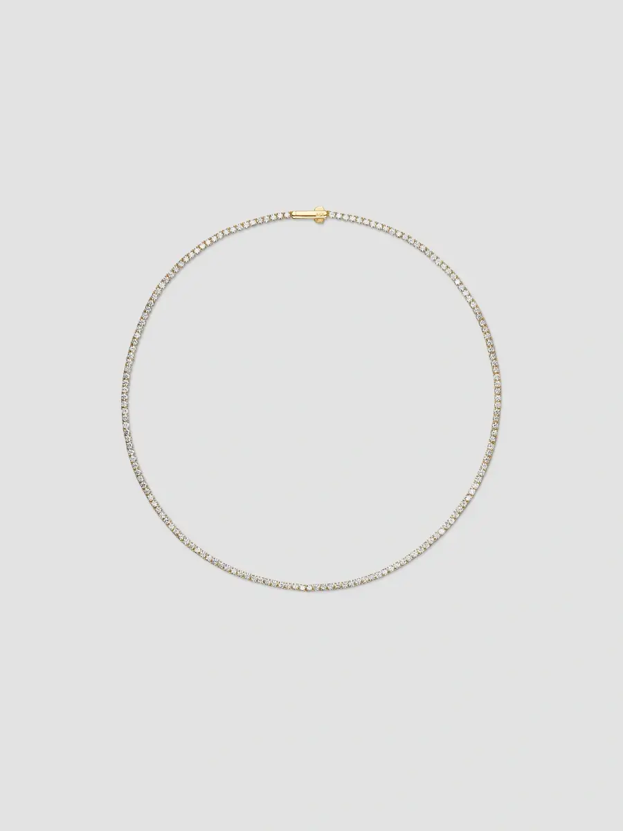 David Yurman Women's Mini Tennis Necklace in 18K Yellow Gold | Thumbnail 3 David Yurman Women's Mini Tennis Necklace in 18K Yellow Gold | Thumbnail 3