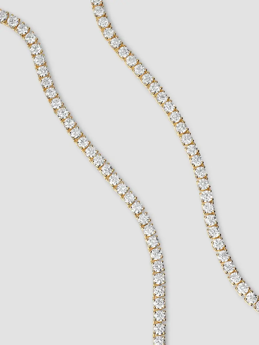 David Yurman Women's Mini Tennis Necklace in 18K Yellow Gold | Thumbnail 4 David Yurman Women's Mini Tennis Necklace in 18K Yellow Gold | Thumbnail 4