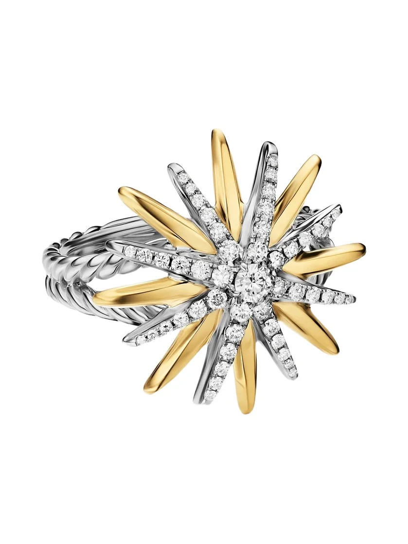 Women's Starburst Ring in Sterling Silver - Silver Multi Women's Starburst Ring in Sterling Silver - Silver Multi