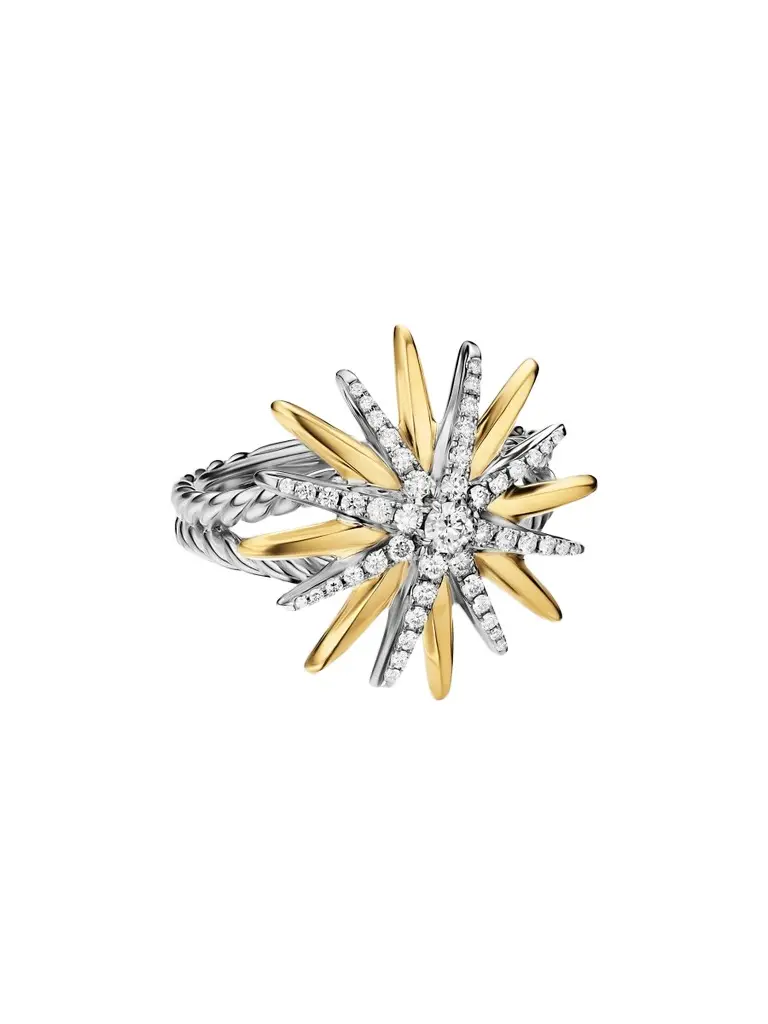 David Yurman Women's Starburst Ring in Sterling Silver - Silver Multi