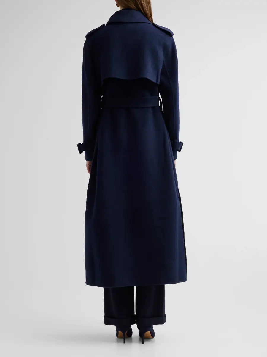 Simkhai Women's Rumi Wool-Blend Belted Long Coat | Thumbnail 3