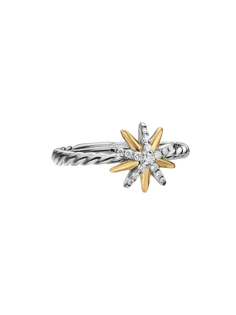 David Yurman Women's Starburst Ring in Sterling Silver - Silver Multi