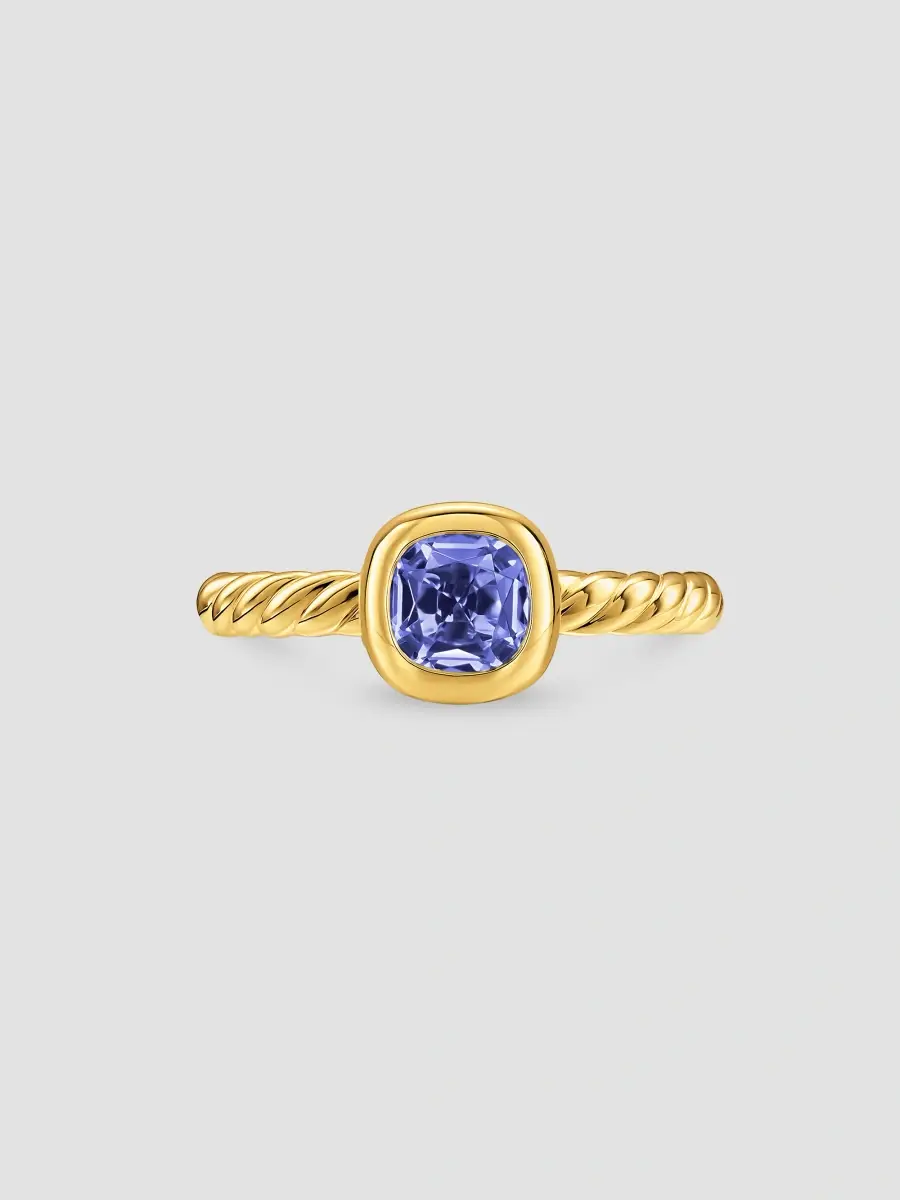 David Yurman Women's DY Mercer Color Cable Ring in 18K Yellow Gold | Thumbnail 3 David Yurman Women's DY Mercer Color Cable Ring in 18K Yellow Gold | Thumbnail 3