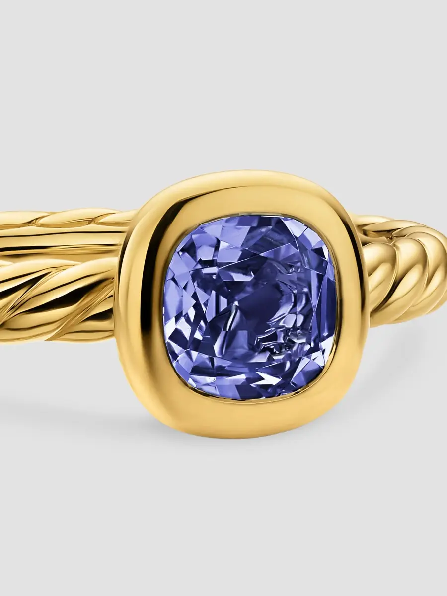 David Yurman Women's DY Mercer Color Cable Ring in 18K Yellow Gold | Thumbnail 4 David Yurman Women's DY Mercer Color Cable Ring in 18K Yellow Gold | Thumbnail 4