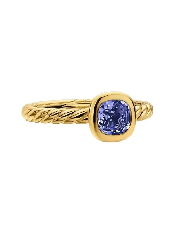 Women's DY Mercer Color Cable Ring in 18K Yellow Gold