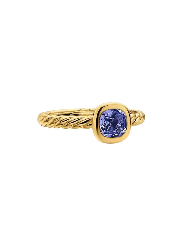 David Yurman Women's DY Mercer Color Cable Ring in 18K Yellow Gold