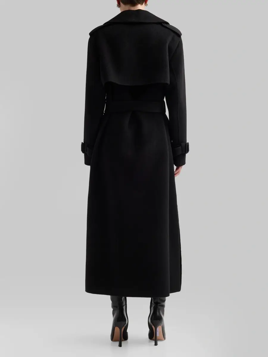 Simkhai Women's Rumi Wool-Blend Belted Long Coat | Thumbnail 3 Simkhai Women's Rumi Wool-Blend Belted Long Coat | Thumbnail 3