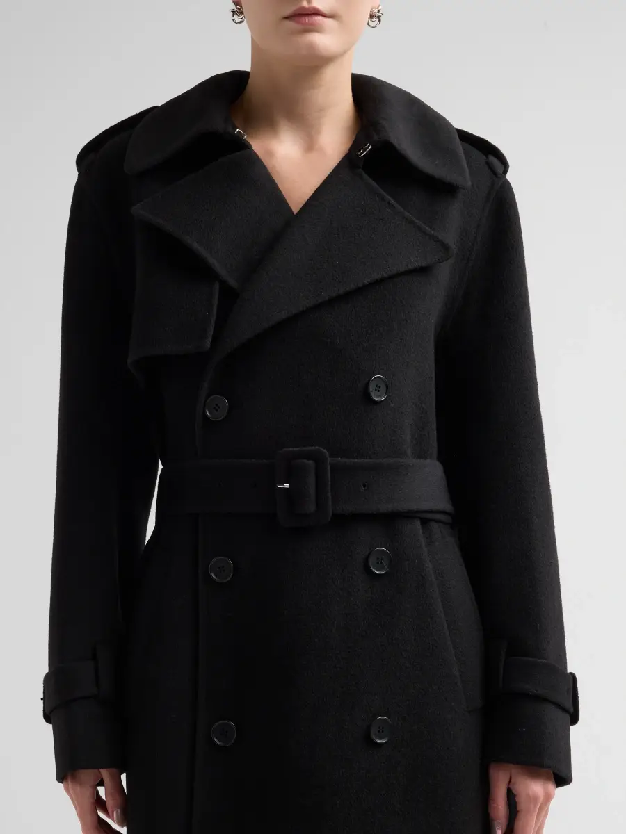 Simkhai Women's Rumi Wool-Blend Belted Long Coat | Thumbnail 5 Simkhai Women's Rumi Wool-Blend Belted Long Coat | Thumbnail 5