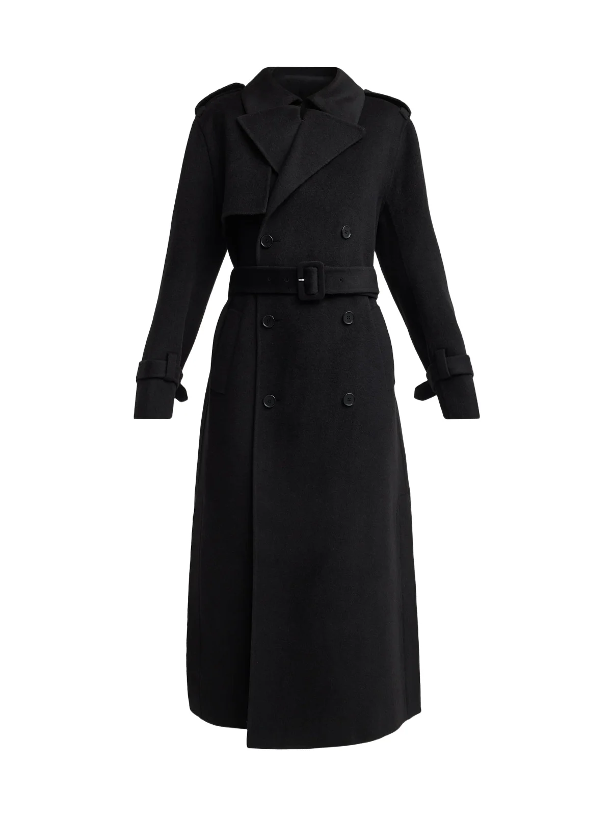 Women's Rumi Wool-Blend Belted Long Coat Women's Rumi Wool-Blend Belted Long Coat