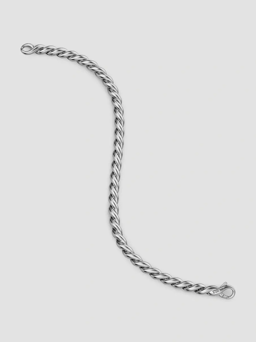 David Yurman Men's Sculpted Cable Chain Bracelet in Sterling Silver, 5.7MM | Thumbnail 4 David Yurman Men's Sculpted Cable Chain Bracelet in Sterling Silver, 5.7MM | Thumbnail 4