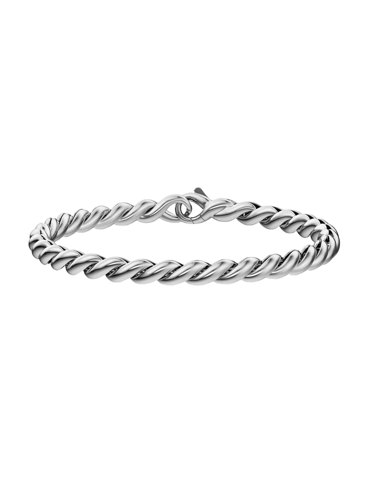 David Yurman Men's Sculpted Cable Chain Bracelet in Sterling Silver, 5.7MM