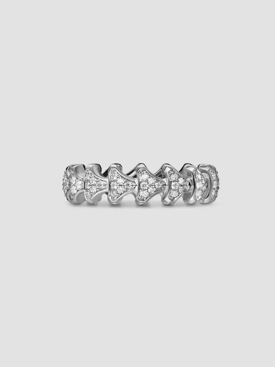 David Yurman Men's Armory Band Ring in Sterling Silver - Diamond | Thumbnail 3 David Yurman Men's Armory Band Ring in Sterling Silver - Diamond | Thumbnail 3