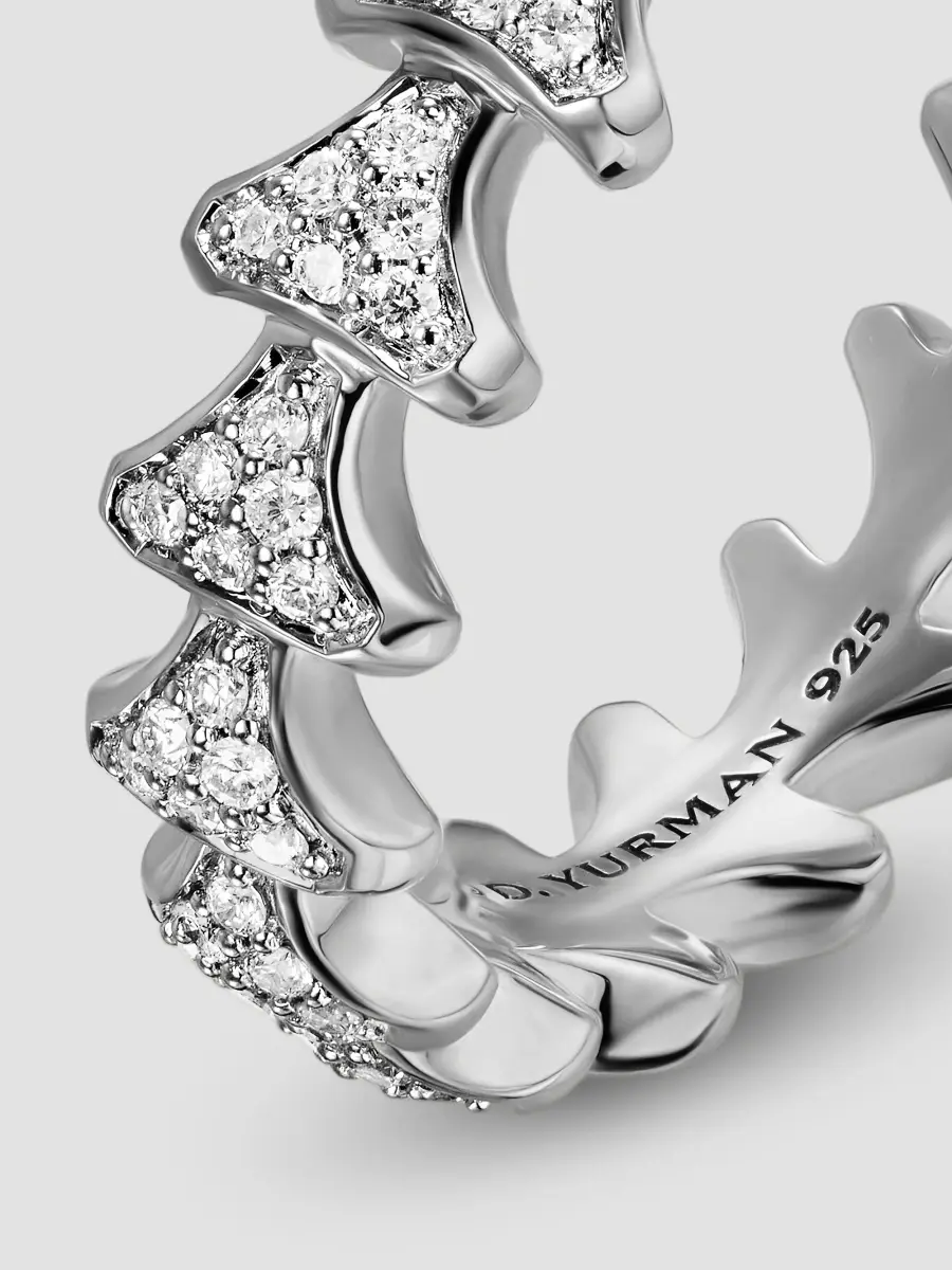 David Yurman Men's Armory Band Ring in Sterling Silver - Diamond | Thumbnail 4 David Yurman Men's Armory Band Ring in Sterling Silver - Diamond | Thumbnail 4