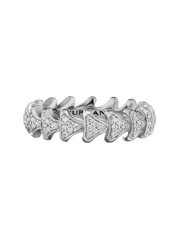 David Yurman Men's Armory Band Ring in Sterling Silver - Diamond | Thumbnail 1 David Yurman Men's Armory Band Ring in Sterling Silver - Diamond | Thumbnail 1