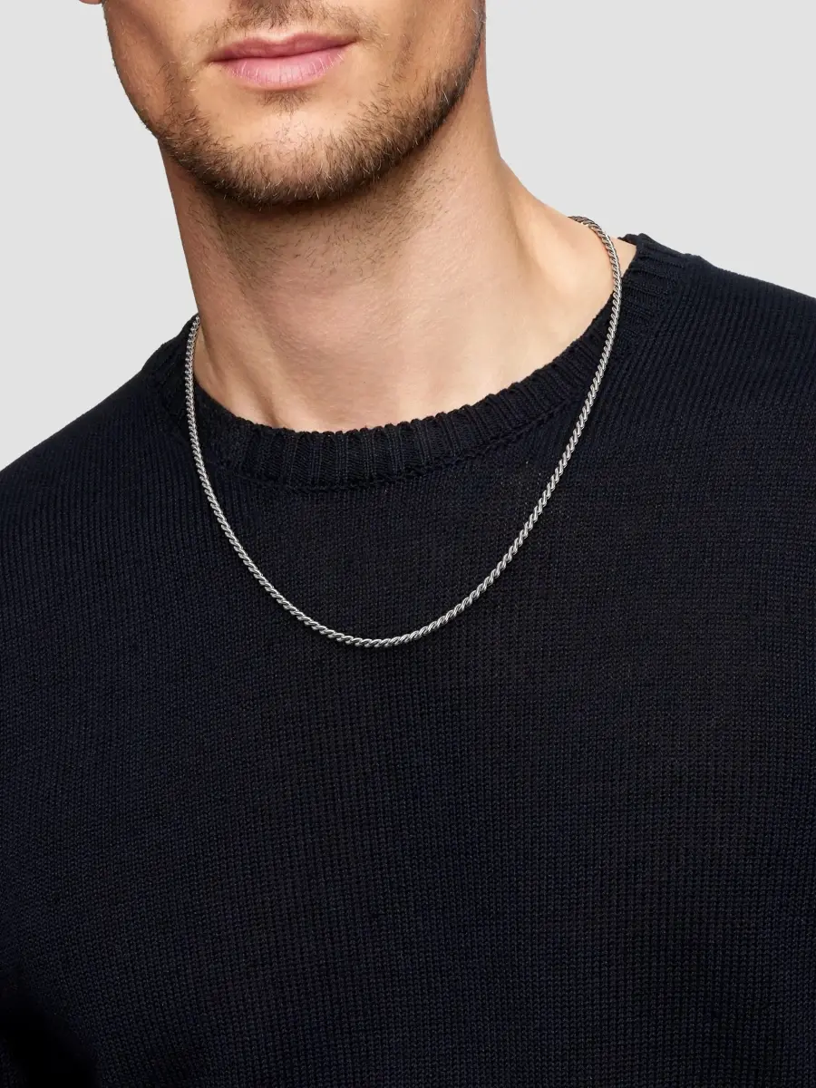 David Yurman Men's Sculpted Cable Chain Necklace in Sterling Silver, 2.7MM | Thumbnail 2 David Yurman Men's Sculpted Cable Chain Necklace in Sterling Silver, 2.7MM | Thumbnail 2