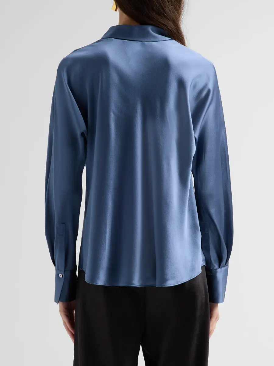 Vince Women's Silk Long-Sleeve Blouse | Thumbnail 3 Vince Women's Silk Long-Sleeve Blouse | Thumbnail 3