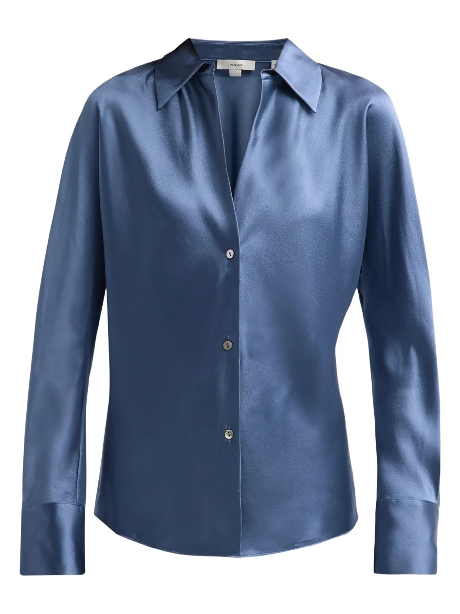 Women's Silk Long-Sleeve Blouse