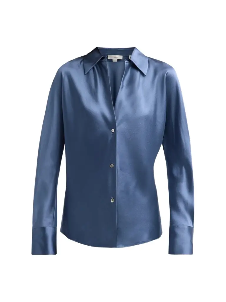 Women's Silk Long-Sleeve Blouse
