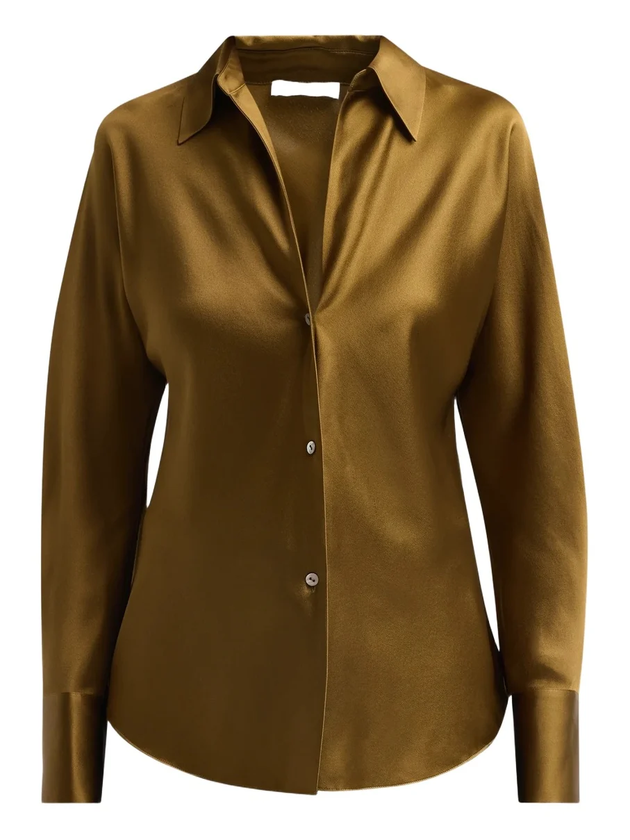 Women's Silk Long-Sleeve Blouse