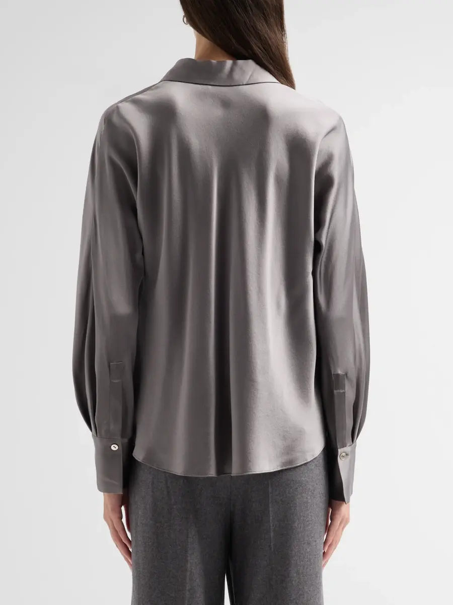 Vince Women's Silk Long-Sleeve Blouse | Thumbnail 3 Vince Women's Silk Long-Sleeve Blouse | Thumbnail 3