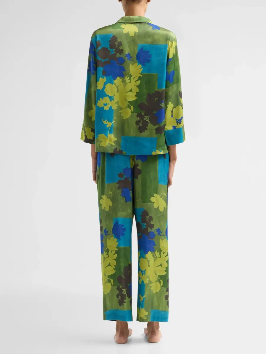 Natori Women's Printed Stretch Satin Pajama Set | Thumbnail 3