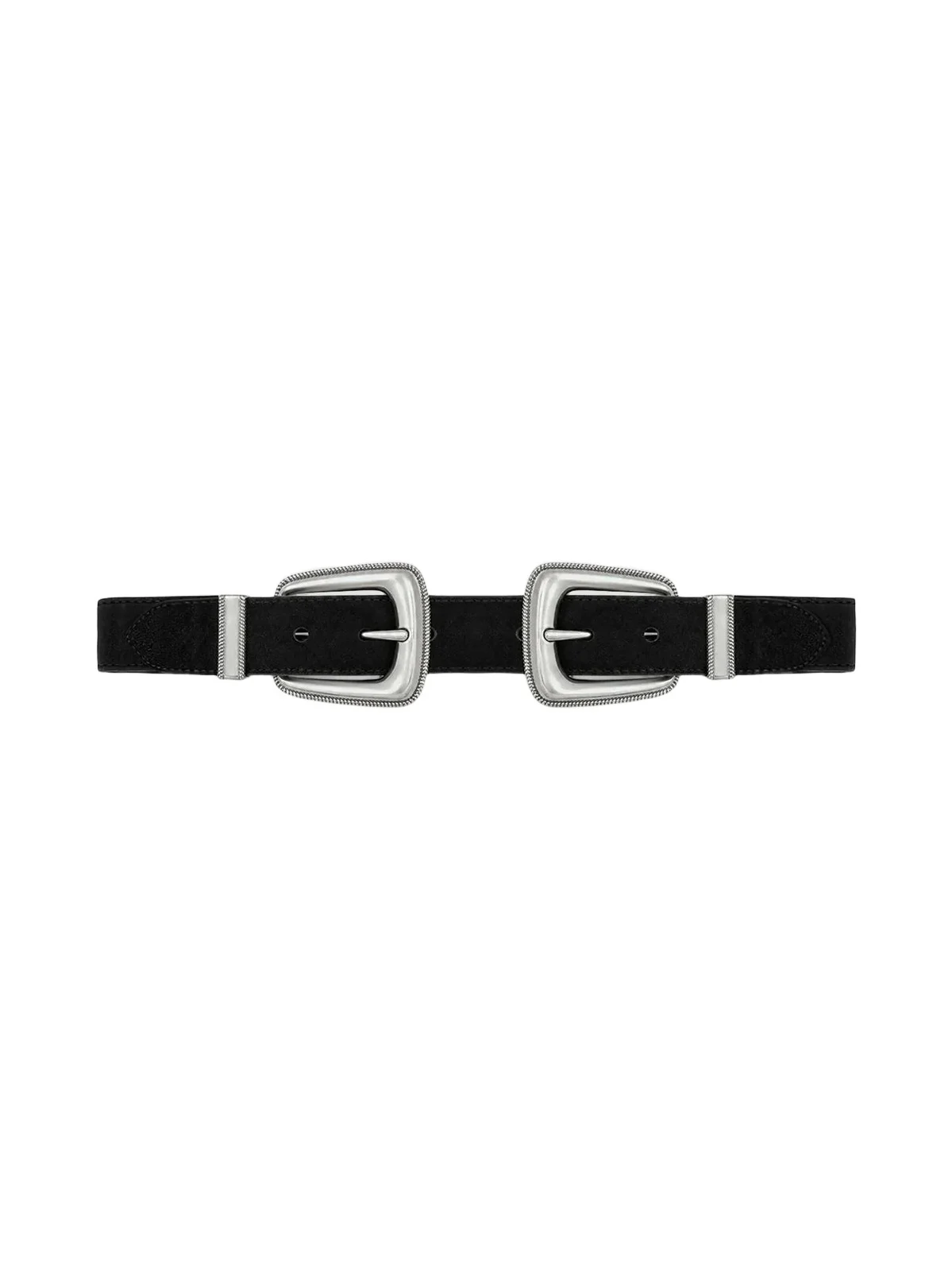 Women's Arch Double-Buckle Suede Waist Belt Women's Arch Double-Buckle Suede Waist Belt