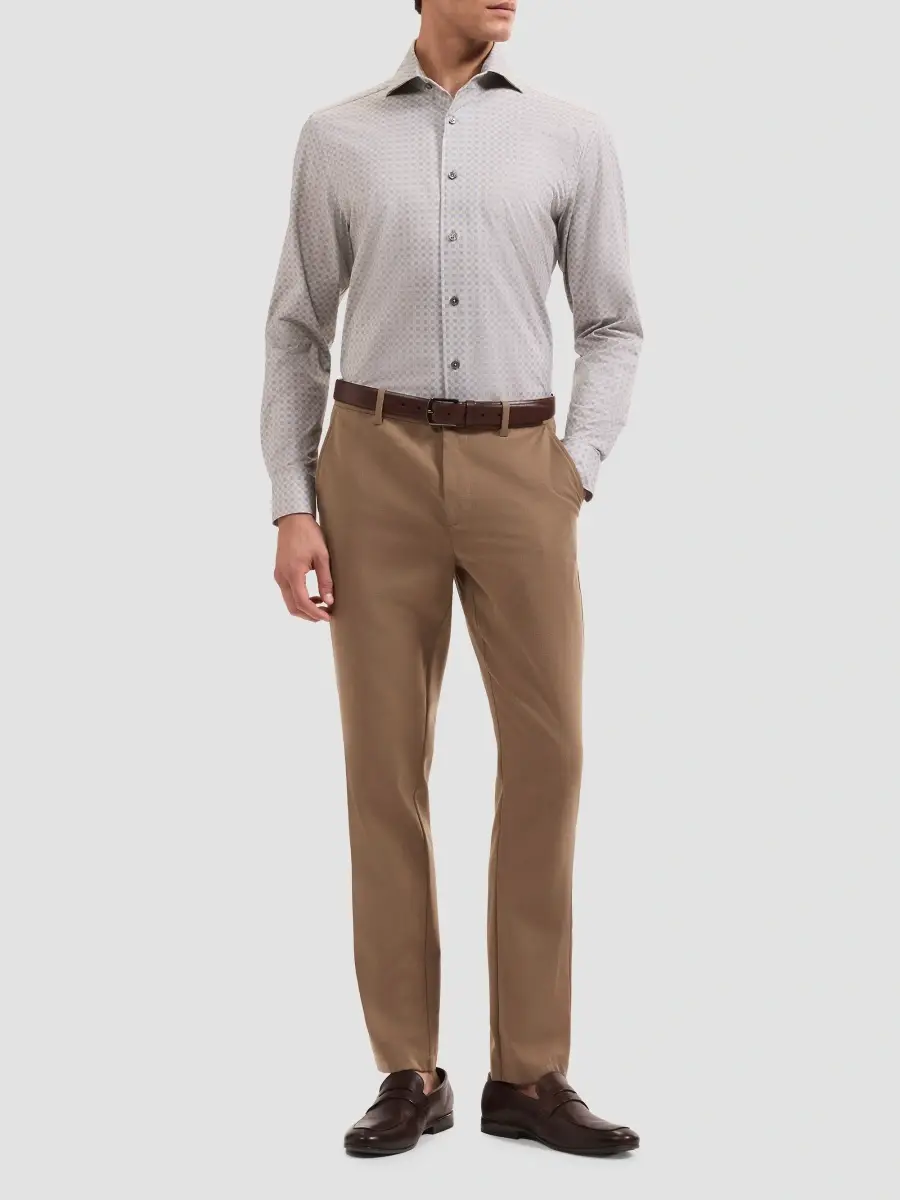 Bugatchi Men's James Gingham Textured Stretch-Cotton Button-Front Shirt | Thumbnail 2 Bugatchi Men's James Gingham Textured Stretch-Cotton Button-Front Shirt | Thumbnail 2