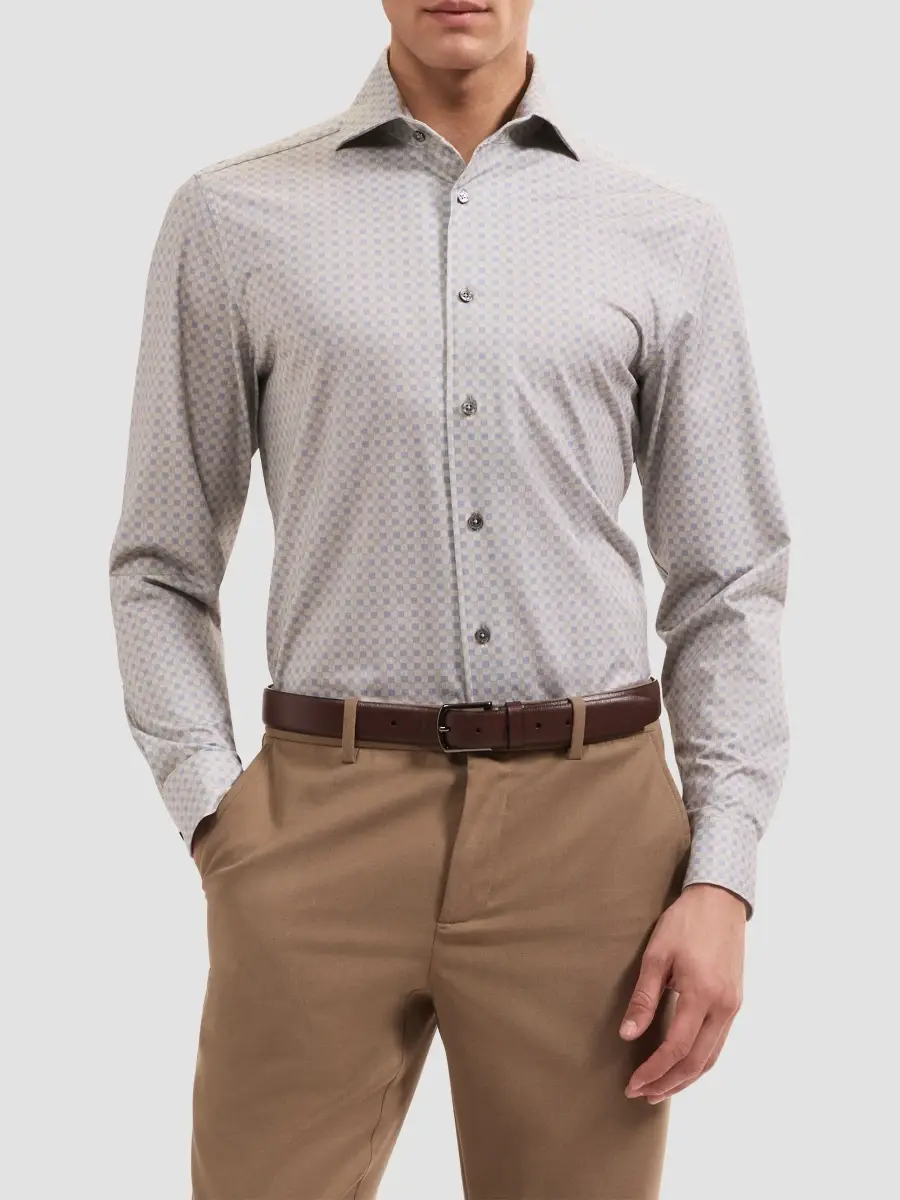 Bugatchi Men's James Gingham Textured Stretch-Cotton Button-Front Shirt | Thumbnail 4 Bugatchi Men's James Gingham Textured Stretch-Cotton Button-Front Shirt | Thumbnail 4