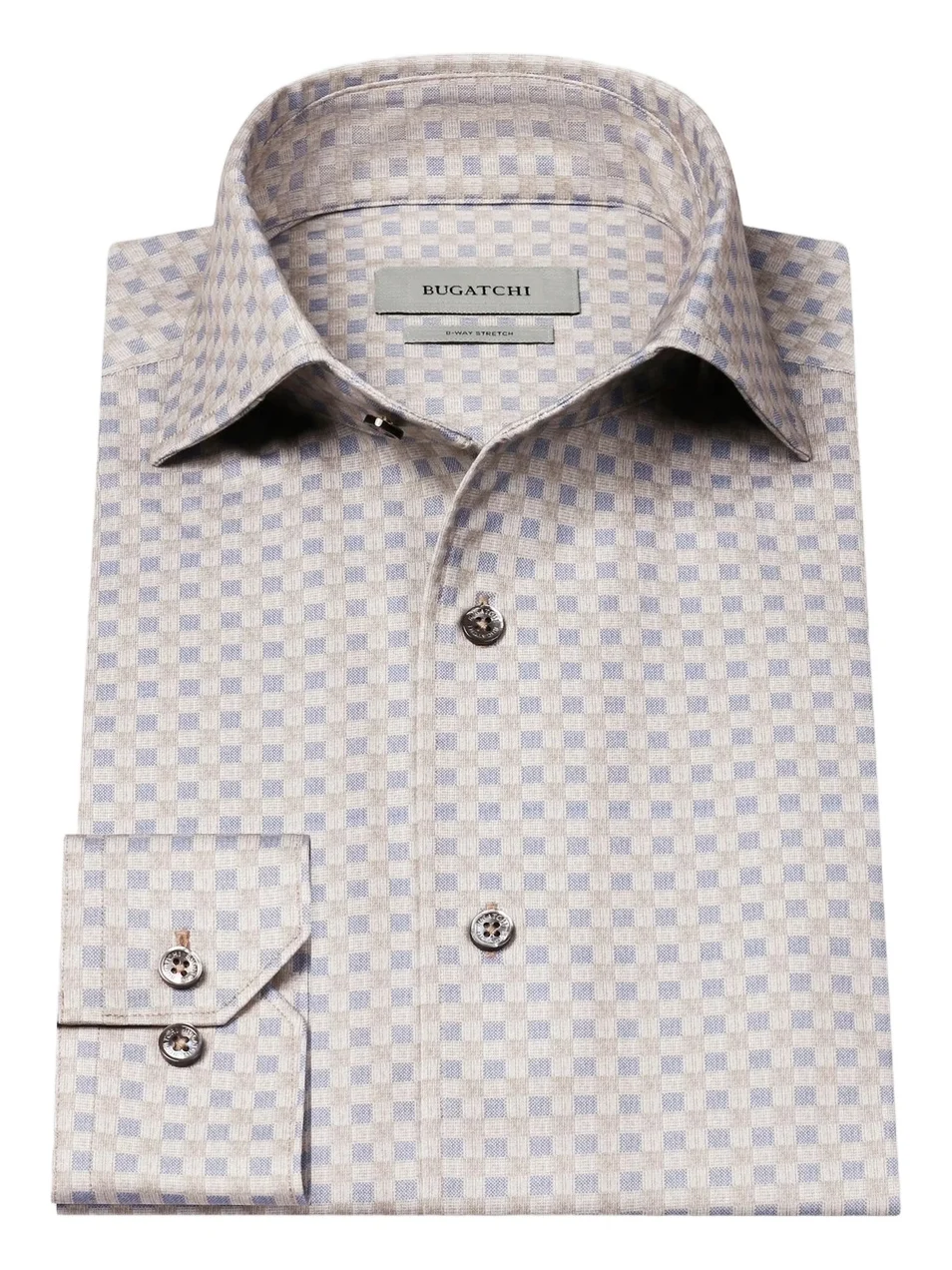 Bugatchi Men's James Gingham Textured Stretch-Cotton Button-Front Shirt