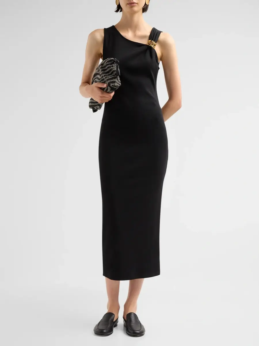 Veronica Beard Women's Jesmira Cuff-Trim Midi Dress | Thumbnail 2 Veronica Beard Women's Jesmira Cuff-Trim Midi Dress | Thumbnail 2