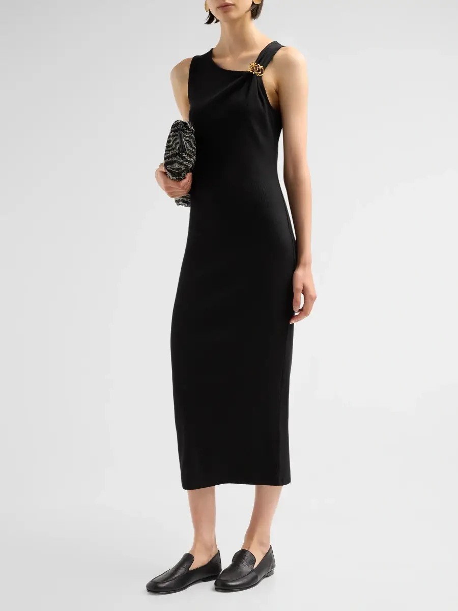 Veronica Beard Women's Jesmira Cuff-Trim Midi Dress | Thumbnail 4 Veronica Beard Women's Jesmira Cuff-Trim Midi Dress | Thumbnail 4