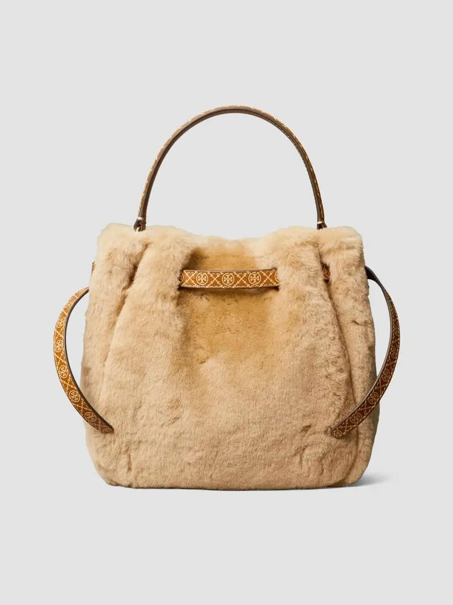 Tory Burch Women's Romy Shearling Bucket Bag | Thumbnail 5