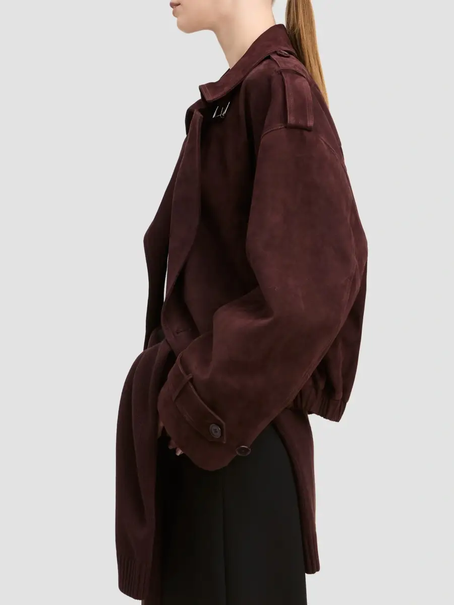 Derek Lam Women's Jane Suede Double-Breasted Blouson Jacket | Thumbnail 5 Derek Lam Women's Jane Suede Double-Breasted Blouson Jacket | Thumbnail 5