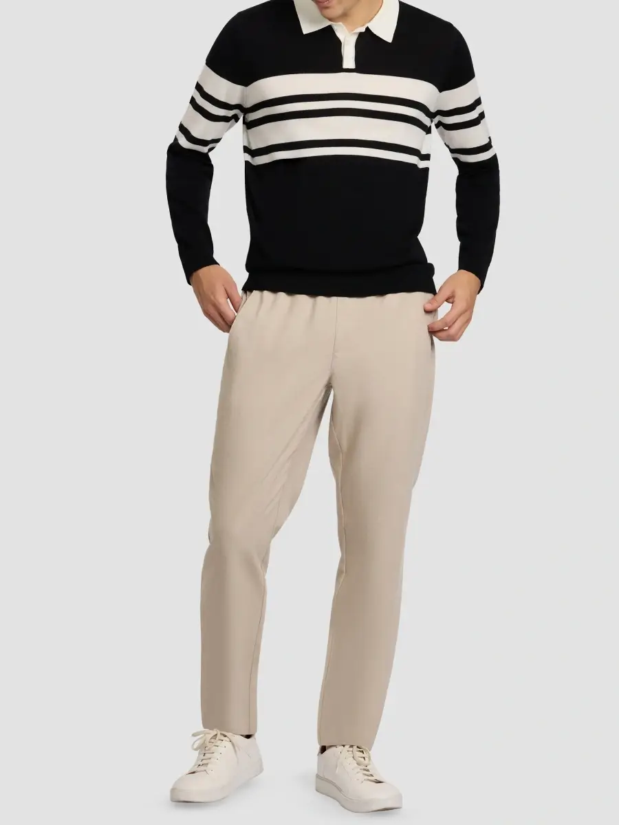 Onia Men's Merino Wool Long-Sleeve Polo Shirt | Thumbnail 2 Onia Men's Merino Wool Long-Sleeve Polo Shirt | Thumbnail 2