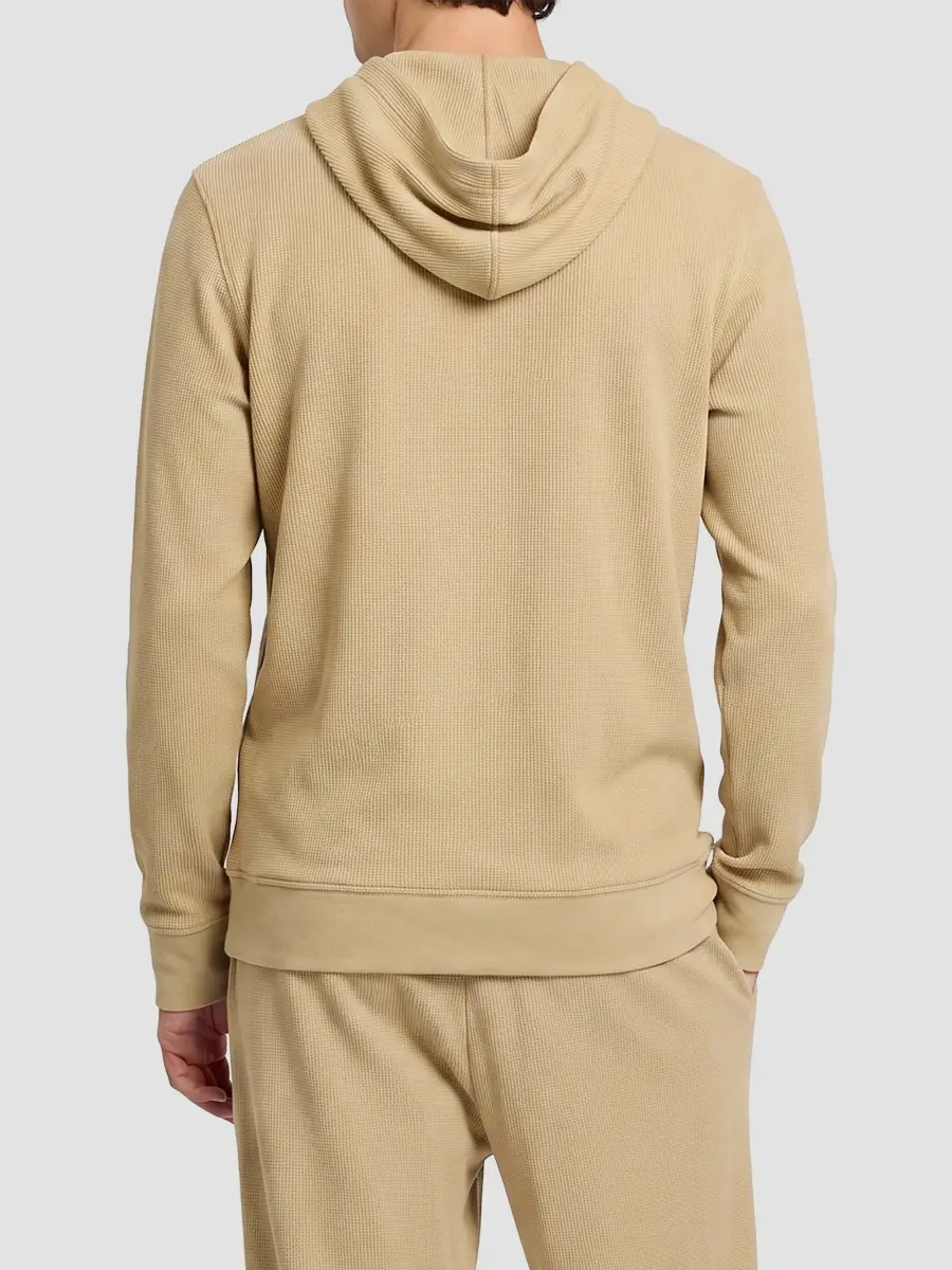 Onia Men's Waffle Half Button Hoodie | Thumbnail 3 Onia Men's Waffle Half Button Hoodie | Thumbnail 3