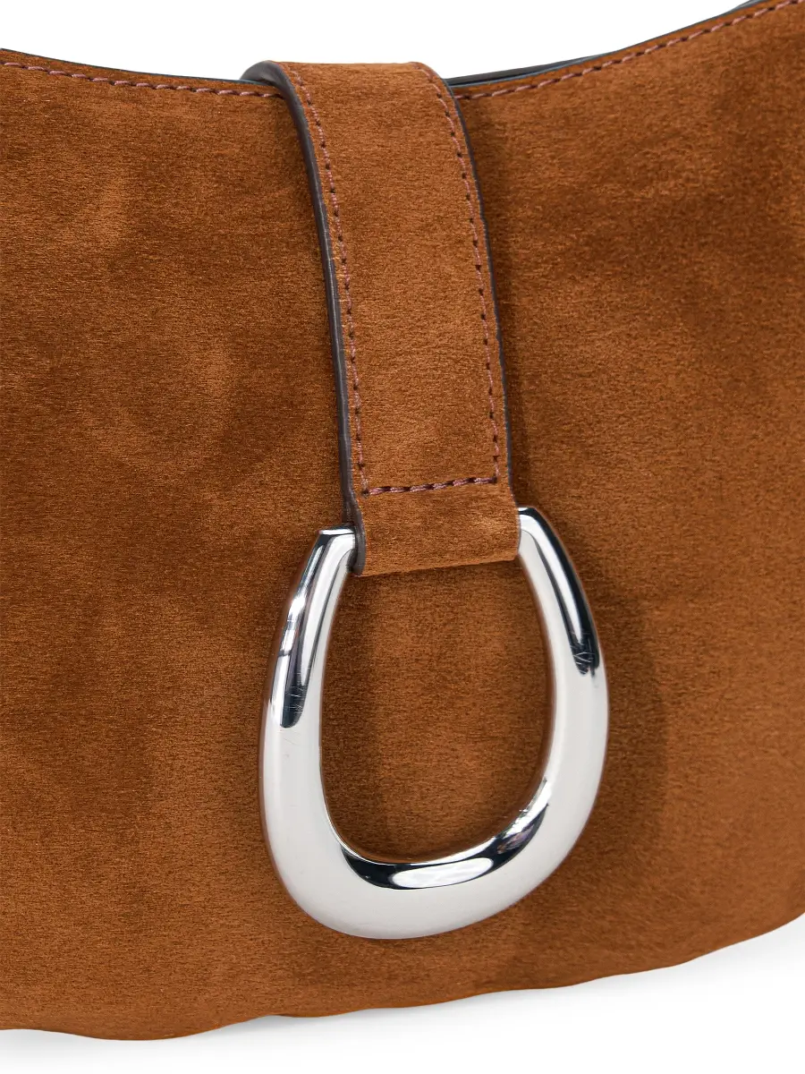Staud Women's Harlow Crescent Suede Shoulder Bag | Thumbnail 3