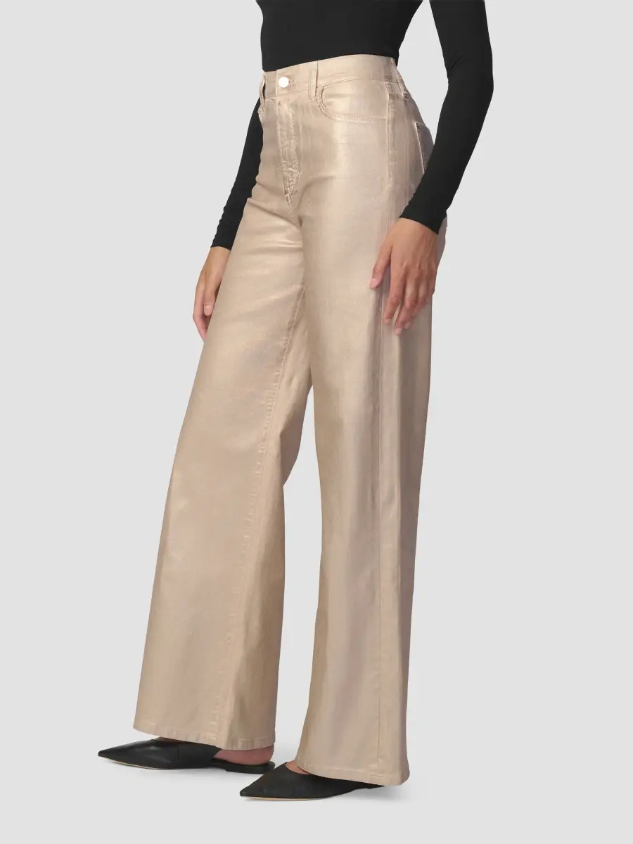 Joe's Jeans Women's Mia Foiled Cotton High-Rise Wide-Leg Jeans | Thumbnail 5 Joe's Jeans Women's Mia Foiled Cotton High-Rise Wide-Leg Jeans | Thumbnail 5