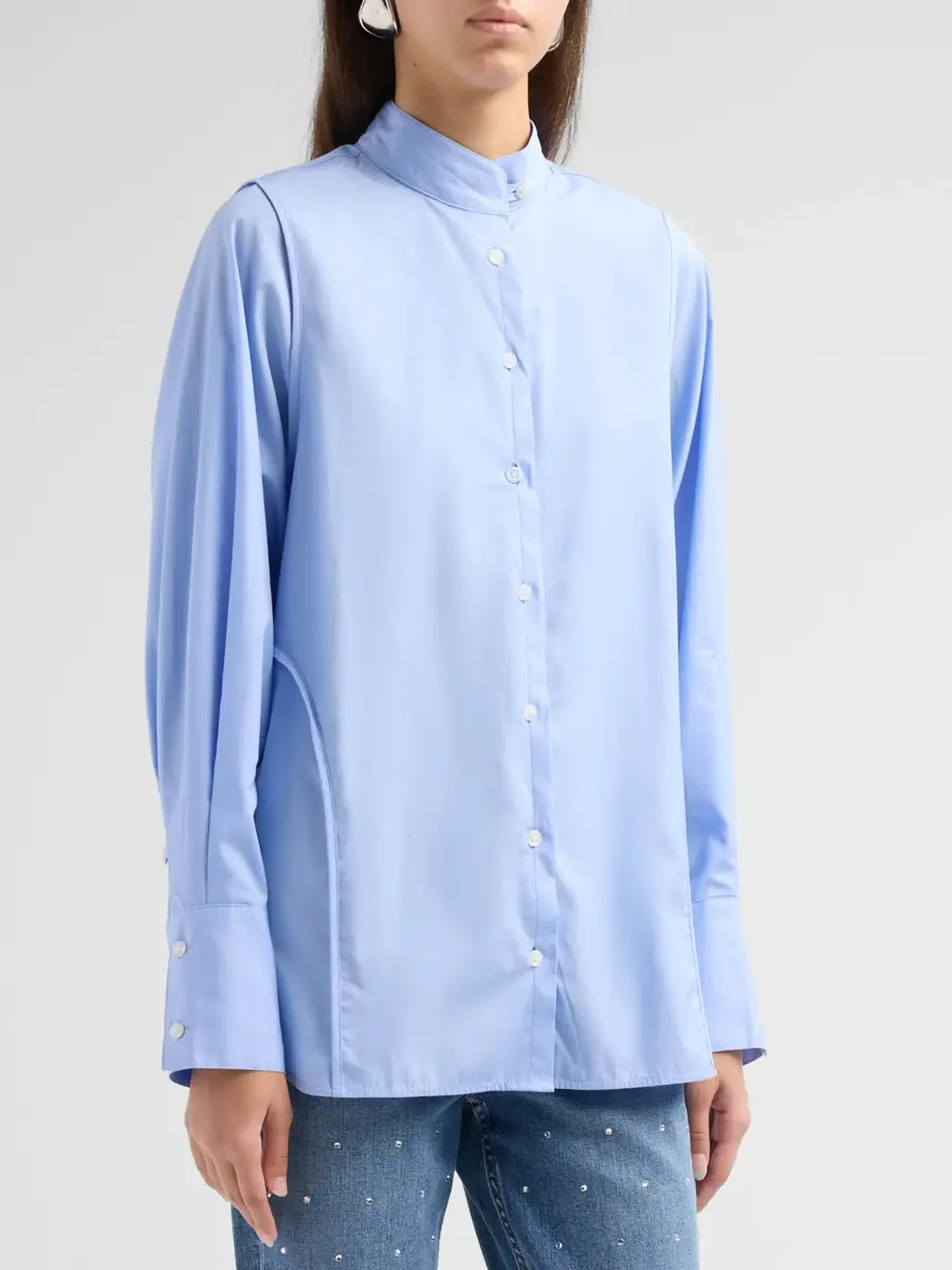 rag & bone Women's Vala Band-Collar Poplin Shirt | Thumbnail 4 rag & bone Women's Vala Band-Collar Poplin Shirt | Thumbnail 4