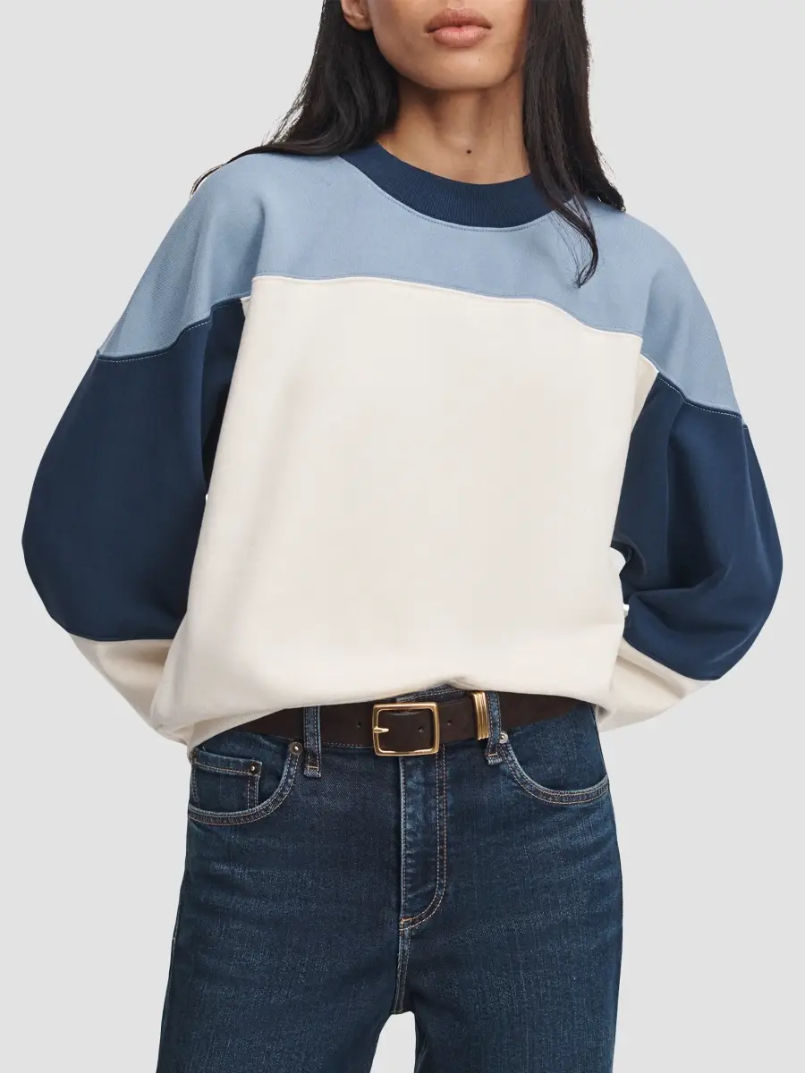 rag & bone Women's The Everyday Terry Seamed Sweatshirt | Thumbnail 4