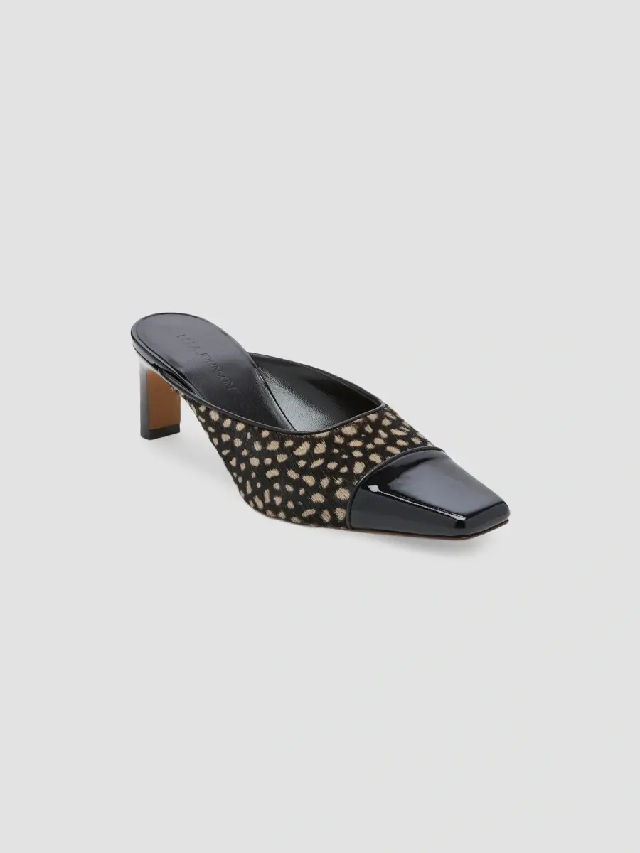Ulla Johnson Women's Carlyle Spotted Calf Hair Mules | Thumbnail 2
