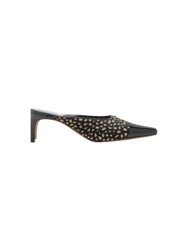 Ulla Johnson Women's Carlyle Spotted Calf Hair Mules