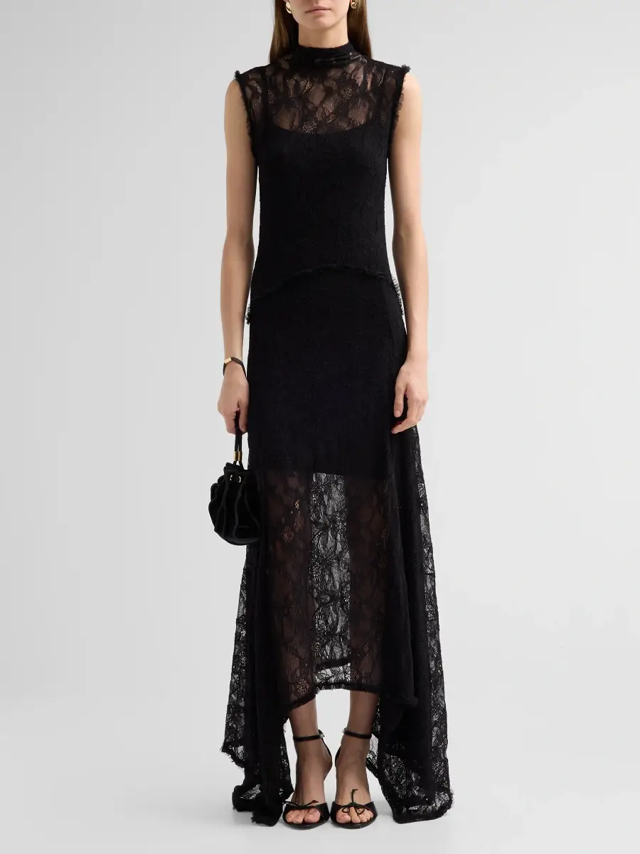 Ulla Johnson Women's Zena Stretch Chantilly Lace Maxi Dress | Thumbnail 2 Ulla Johnson Women's Zena Stretch Chantilly Lace Maxi Dress | Thumbnail 2