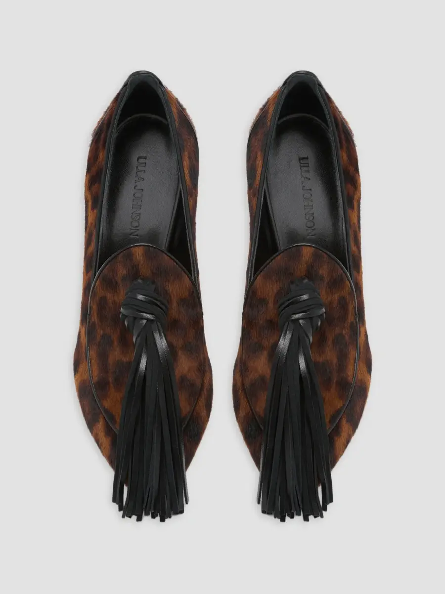 Ulla Johnson Women's Agata Tasseled Calf Hair Pumps | Thumbnail 3 Ulla Johnson Women's Agata Tasseled Calf Hair Pumps | Thumbnail 3
