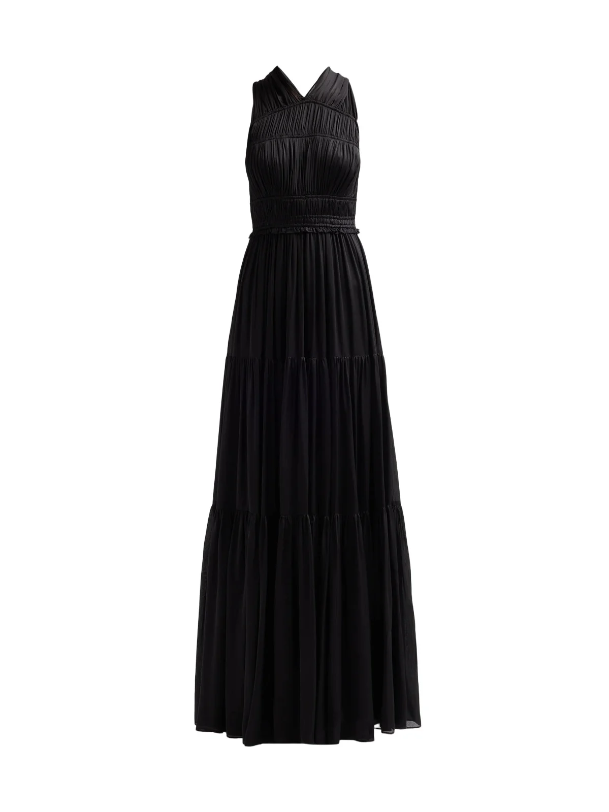 Women's Freesia Ruched Silk V-Neck Gown Women's Freesia Ruched Silk V-Neck Gown