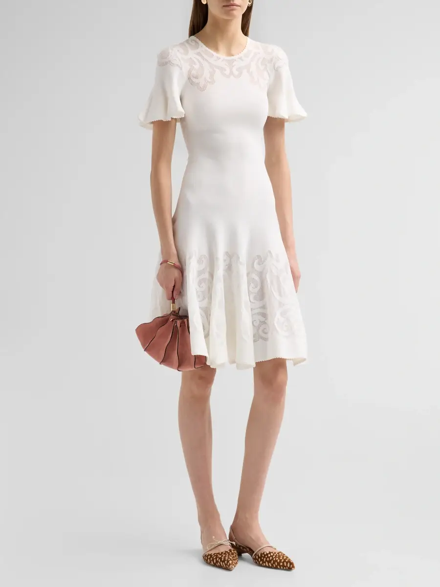 Ulla Johnson Women's Tahlia Knit Crewneck Dress | Thumbnail 4 Ulla Johnson Women's Tahlia Knit Crewneck Dress | Thumbnail 4