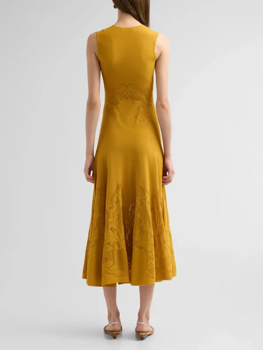Ulla Johnson Women's Corinthia Knit A-Line Midi Dress | Thumbnail 3 Ulla Johnson Women's Corinthia Knit A-Line Midi Dress | Thumbnail 3